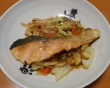 野菜たっぷり簡単！鮭のちゃんちゃん焼き作り方7写真