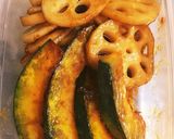 レンコンとカボチャの照り焼き作り方6写真