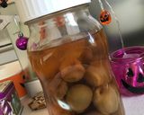 早く飲める冷凍梅のはちみつ梅酒作り方6写真