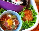あけびの釜盛り　ハロウィン弁当作り方9写真