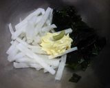 大根・ワカメのわさびマヨ和え♪作り方4写真