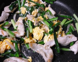 胸肉とニラと卵のあっさり炒め♪作り方6写真