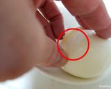 殻がつるりと剥ける茹で卵 卵のから剥き作り方7写真
