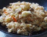 栗入り♪豚バラの中華風炊き込みご飯♪作り方6写真