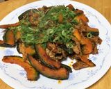 かぼちゃと豚肉のピリ辛炒め作り方5写真