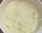 へちまと豆腐の蟹・道明寺餡かけ作り方1写真