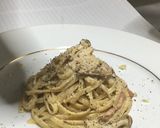 きのことナッツの若返り胡麻クリームパスタ作り方11写真