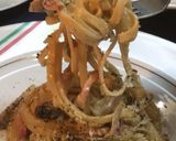 きのことナッツの若返り胡麻クリームパスタ作り方12写真