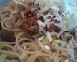 カフェメニュー♥簡単納豆しめじ和風パスタ作り方5写真