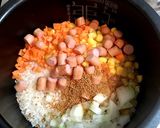 ポークビッツ洋風炊き込みごはん作り方2写真
