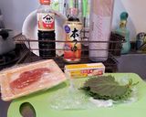 和風明太子パスタ。大葉のせ作り方1写真