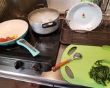 和風明太子パスタ。大葉のせ作り方5写真