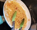 和風明太子パスタ。大葉のせ作り方7写真