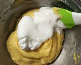 日本酒ケーキ　HMと梨で作り方3写真