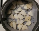 日本酒ケーキ　HMと梨で作り方5写真