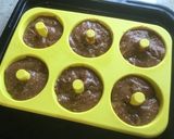 ヘルシーな豆腐入り焼きチョコドーナッツ作り方5写真