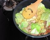 極旨にんにくのバター醤油焼きそば(^^)作り方3写真