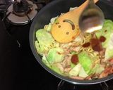 極旨にんにくのバター醤油焼きそば(^^)作り方4写真