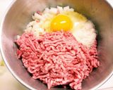 ピーマンの肉ずめとハンバーグ作り方2写真
