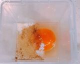 レンジで簡単！お弁当に、ハム玉葱オムレツ作り方2写真
