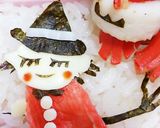 今日のキャラ弁10/29(ハロウイン魔女作り方1写真