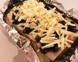 おかか昆布ベーコンチーズトースト作り方1写真