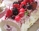 ジャムジャムチェリーのロールケーキ作り方49写真