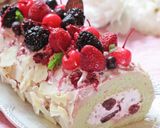 ジャムジャムチェリーのロールケーキ作り方50写真