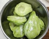 ハヤトウリ☆味噌漬け作り方1写真