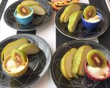 明太茶漬け もなかの皮に薬味入り　朝食作り方2写真