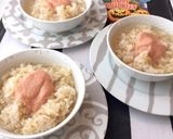 明太茶漬け もなかの皮に薬味入り　朝食作り方6写真