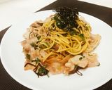 一人暮らしの豚バラねぎ塩昆布焼きそば作り方6写真