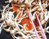 たまごとしめじの炒めもの作り方1写真