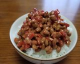 ☆カリカリ梅干し入り♪納豆ご飯☆作り方2写真