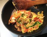 トマト舞茸ピーマンのカラフル野菜炒め作り方5写真