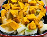 旬の食材カボチャで♪カボチャのグラタン風作り方3写真