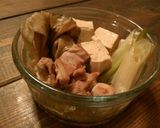 たっぷり舞茸と白葱の簡単鶏肉豆腐作り方7写真