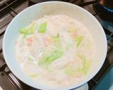 白舞茸とシーフードのクリームパスタ作り方4写真