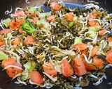 まぜるだけパスタ2 高菜、しらす&バター作り方3写真