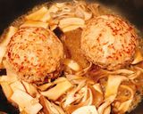 きのこと大葉の和風ハンバーグ作り方8写真