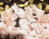鶏肉となすのわさび味噌炒め♡作り方3写真