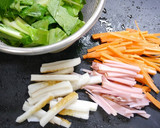簡単！竹輪と小松菜の和風カレー炒め作り方2写真
