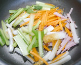 簡単！竹輪と小松菜の和風カレー炒め作り方3写真