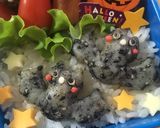 キャラ弁☆ハロウィン コウモリのお弁当♪作り方7写真