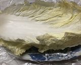 白菜と鶏ひき肉の重ね蒸しキノコあんかけ作り方3写真