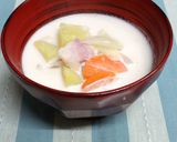 ミルク味噌汁~クリームシチュー似～作り方3写真