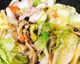 豚バラと白菜、きのこのピリ旨中華炒め作り方9写真