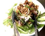 電子レンジで豚肉の青椒肉絲作り方5写真