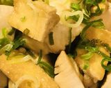 シンプル●薄揚げと鶏肉のあまから炒め煮作り方4写真