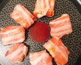 一人暮らしのキムチ〜ズ肉巻き茄子味噌炒め作り方3写真